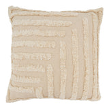 Tufted Linear-Pattern Square Cushion