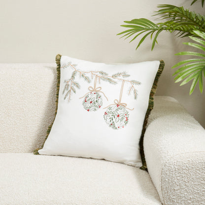 Hanging-Ornament Decorative Square Cushion - 2