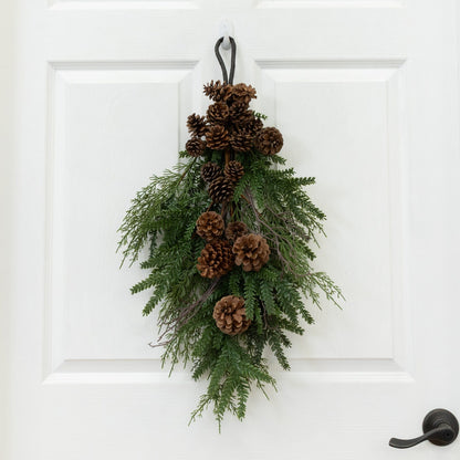 Pine and Pinecone Hanging Teardrop, 26 in - 1