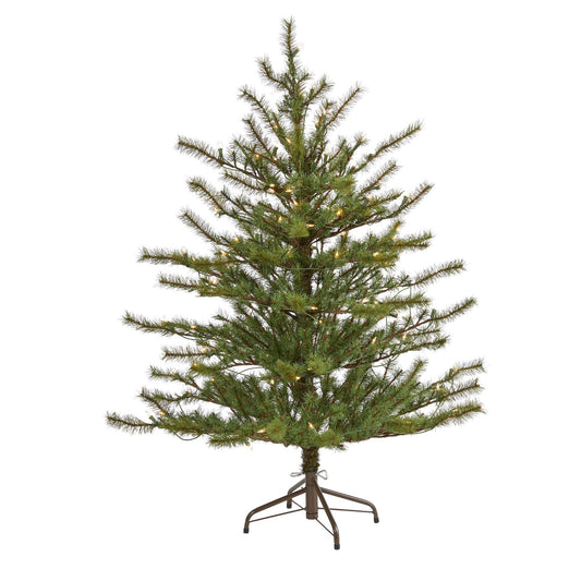 Open-Branch Christmas Tree with Clear Lights, 4 ft - 1