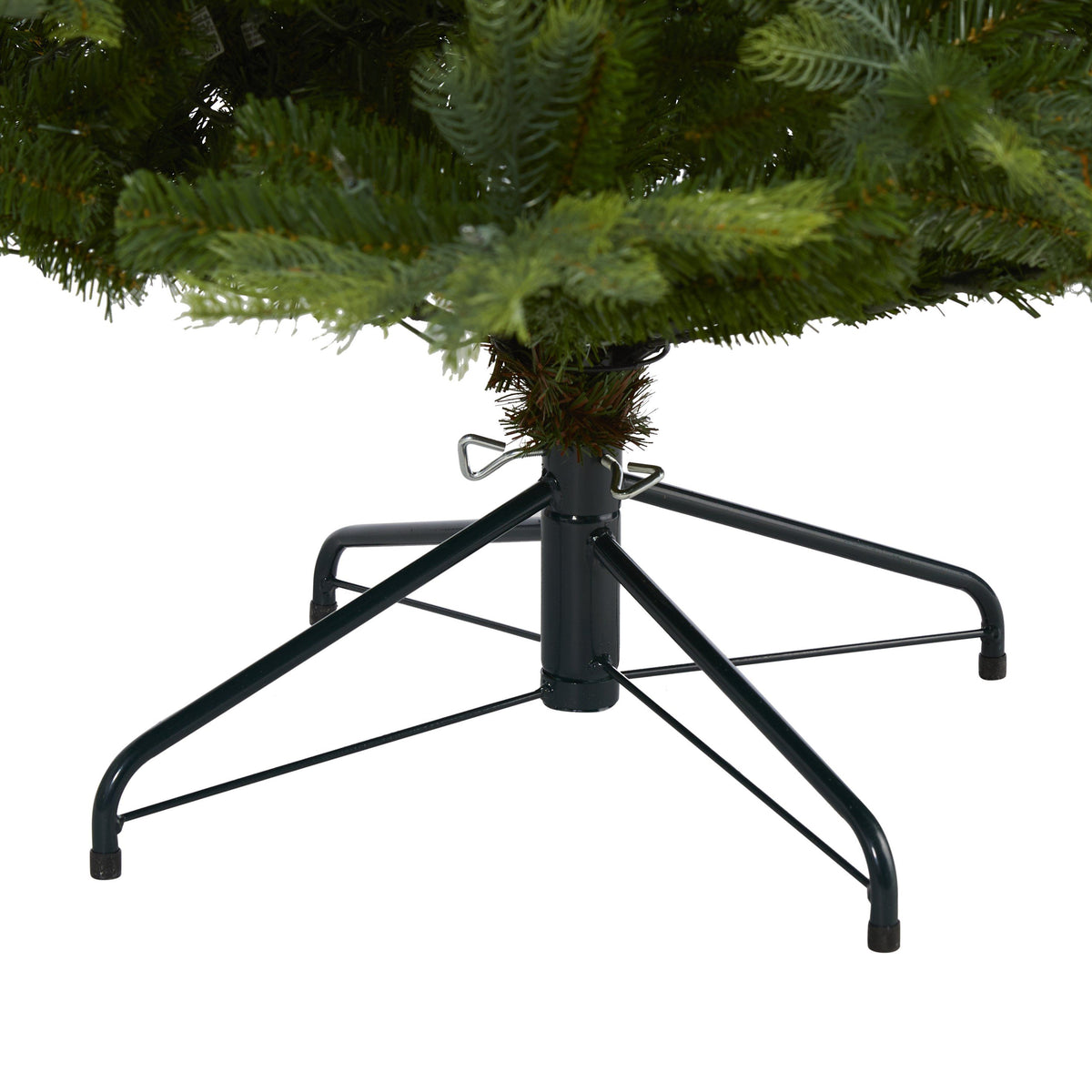 Unlit Layered Green Christmas Tree, 7 ft - 4