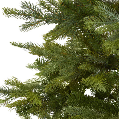 Unlit Layered Green Christmas Tree, 7 ft - 3