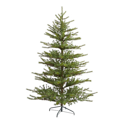 Unlit Open-Branch Pine-Style Christmas Tree, 7 ft - 1